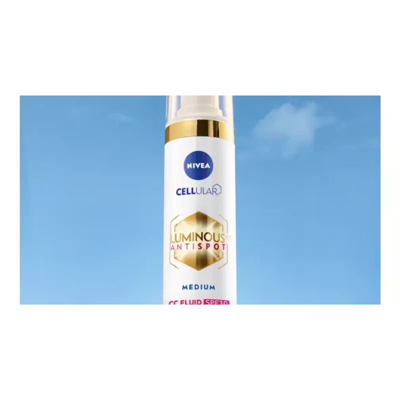NIVEA Luminous 630 CC Fluid 3-in-1 SPF 30+ Foundation Face 02 Medium 40 ml