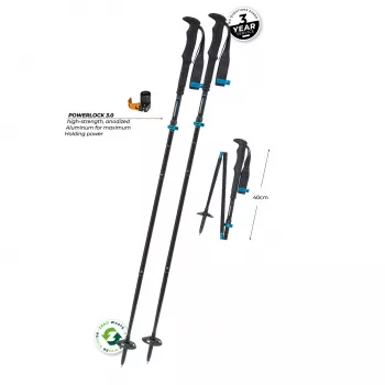 Komperdell Fx Lite Compact Trekkingstöcke, Blau