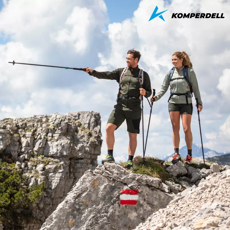 Komperdell Fx Lite Compact Trekkingstöcke, Blau