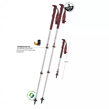 Komperdell Explorer Zero Compact Trekkingstöcke - Malbec