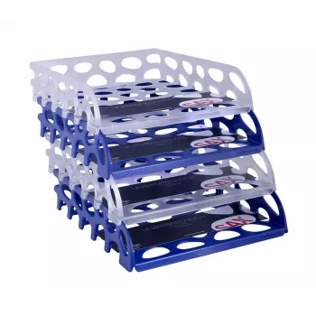 Sax Briefablage Voronoi Blau DIN C4 Dokumentenablage