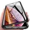 Wozinsky Full Magnetic Case 360 Front & Back Protection with Built-in Glass for Samsung Galaxy A72 4G Black-Transparent