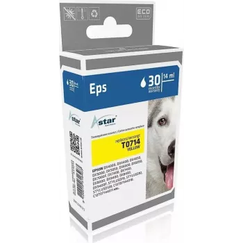ASTAR Gelbe Kompatible Druckerpatrone (Alternative zu Epson T0714)