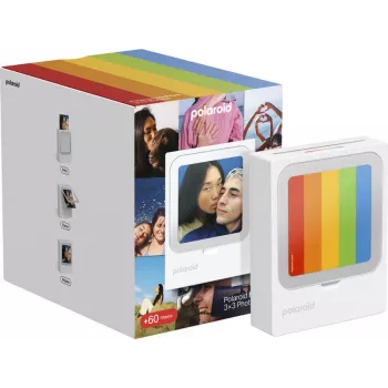 Polaroid Hi-Print 3x3 Tragbarer Bluetooth-Fotodrucker + 60 Blatt