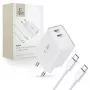 Tech-Protect C35W 2-Port USB-C Charger White