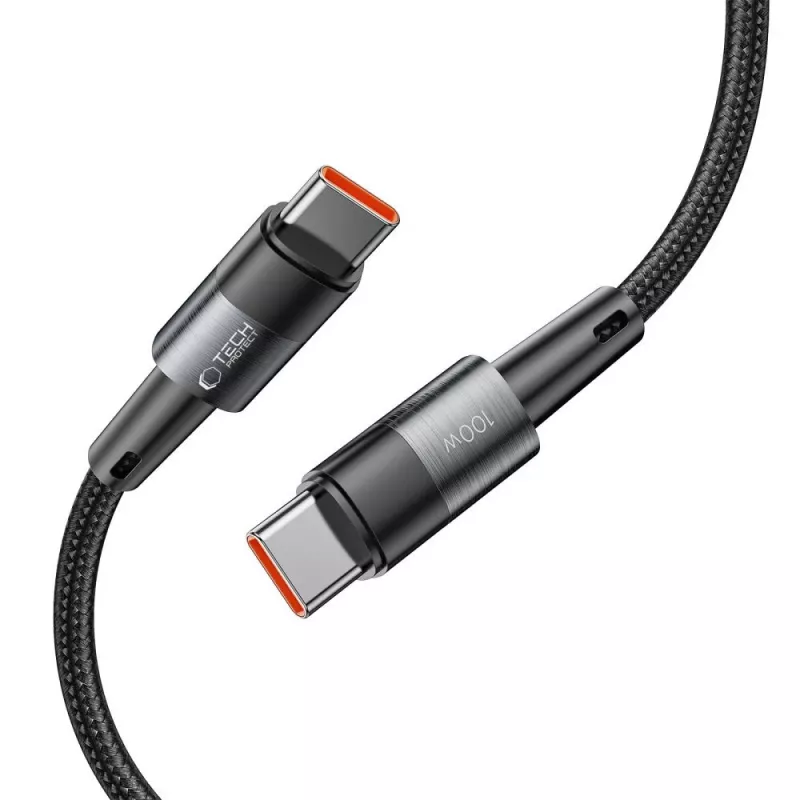 TECH-PROTECT ULTRABOOST USB-C auf USB-C Kabel PD 100W / 5A 3m Grau