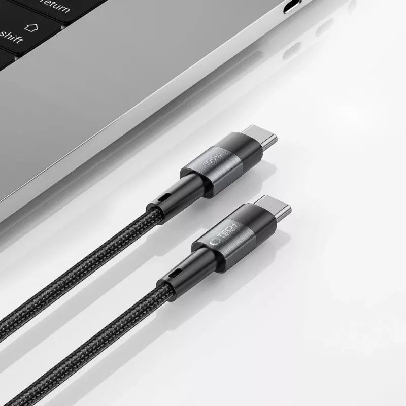 TECH-PROTECT ULTRABOOST USB-C auf USB-C Kabel PD 100W / 5A 3m Grau