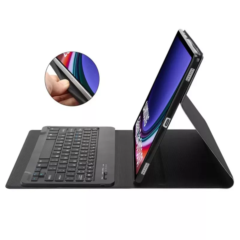 Tech-Protect SC Pen + Keyboard Case für Samsung Galaxy Tab S9 / S9 FE / S10 FE / S10 Lite, Schwarz
