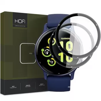 HOFI Hybrid Pro+ 2-Pack Displayschutzfolie für Garmin Vivoactive 5 - Schwarz