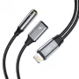 TECH-PROTECT ULTRABOOST Kabeladapter Lightning auf 3,5 mm Mini-Klinke & Lightning, Schwarz