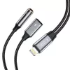 TECH-PROTECT ULTRABOOST Kabeladapter Lightning auf 3,5 mm Mini-Klinke & Lightning, Schwarz