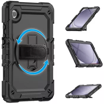 Tech-Protect Solid360 Case für Samsung Galaxy Tab A9+/A11+ PLUS 11.0 X210/X215/X216/X230/X235/X236, Schwarz
