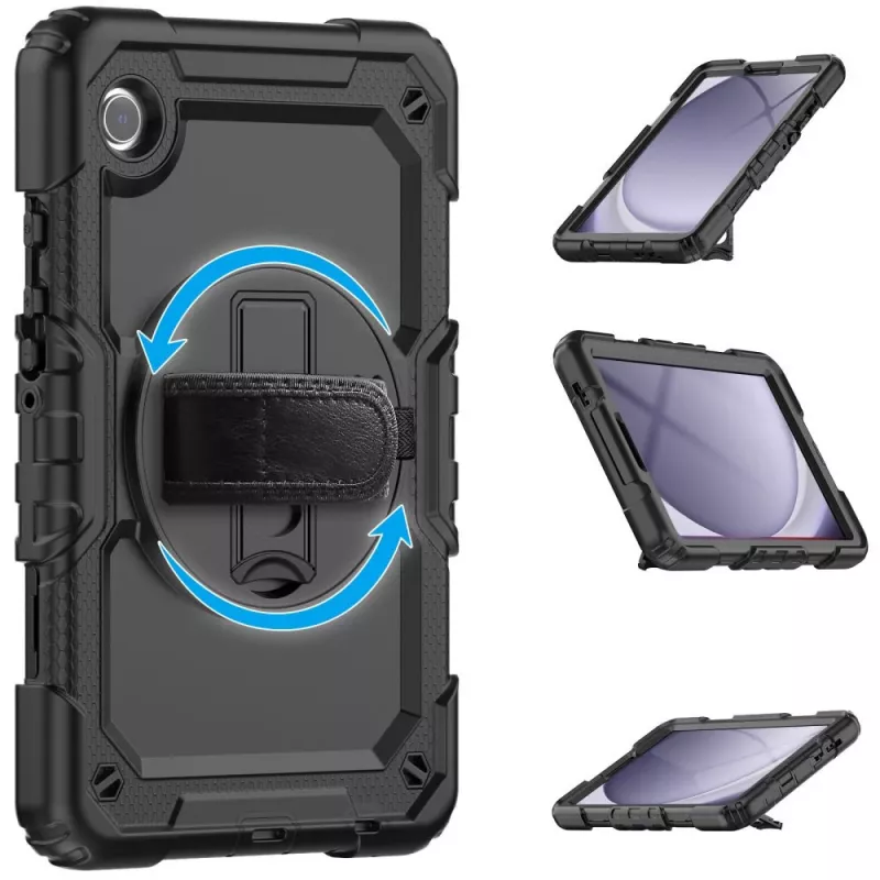 Tech-Protect Solid360 Case für Samsung Galaxy Tab A9+/A11+ PLUS 11.0 X210/X215/X216/X230/X235/X236, Schwarz