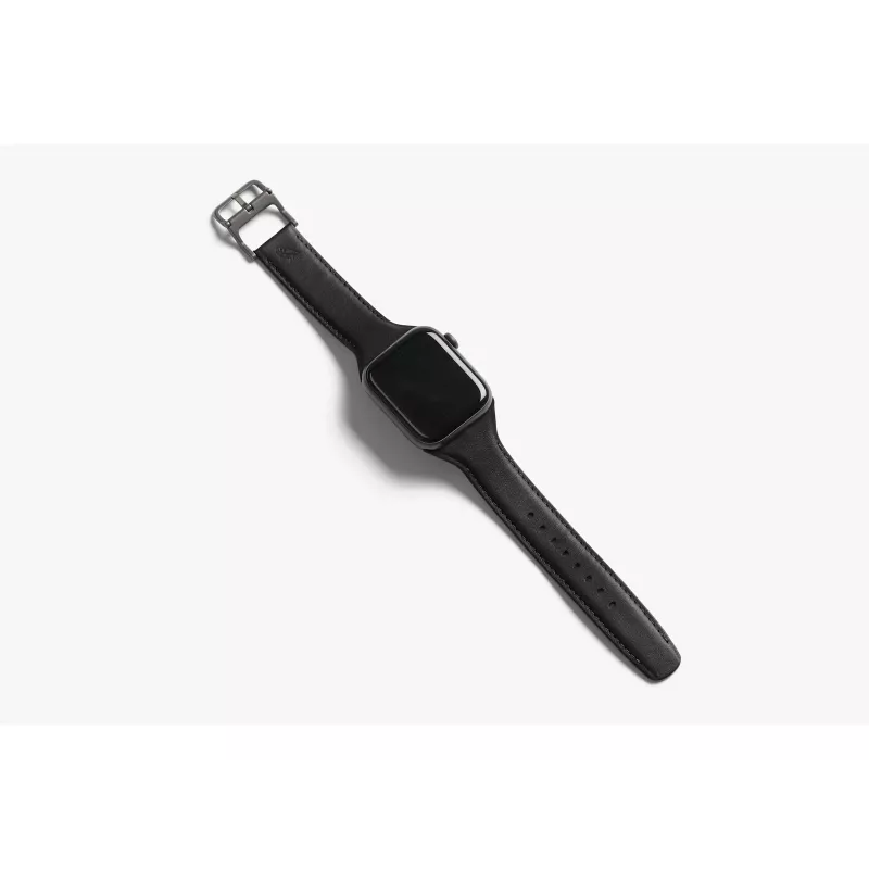 Bellroy Classic Leather Band für Apple Watch, Schwarz, 40mm, 41mm, 38mm, 42mm (Serie 10/11)