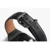 Bellroy Classic Leather Band für Apple Watch, Schwarz, 40mm, 41mm, 38mm, 42mm (Serie 10/11)