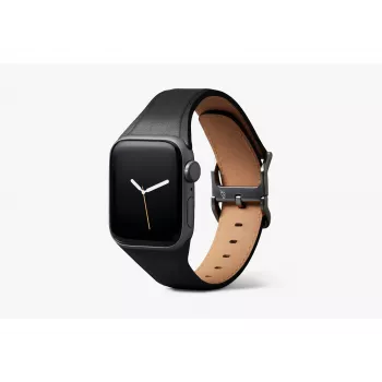 Bellroy Classic Leather Band für Apple Watch, Schwarz, 44mm, 45mm, 42mm (Series 1/2/3), 49mm, 46mm