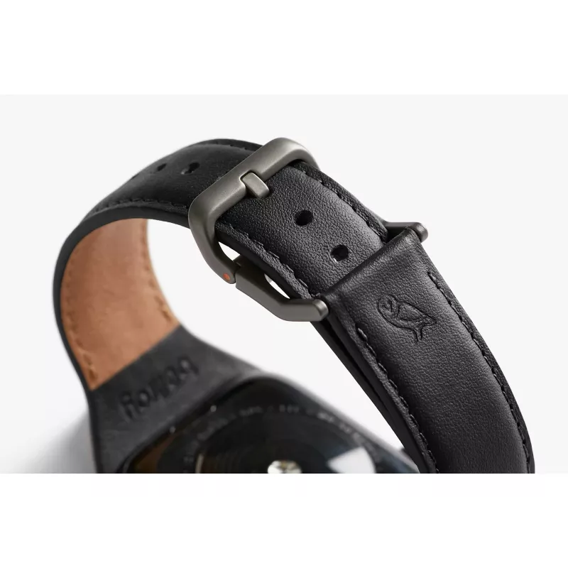 Bellroy Classic Leather Band für Apple Watch, Schwarz, 44mm, 45mm, 42mm (Series 1/2/3), 49mm, 46mm