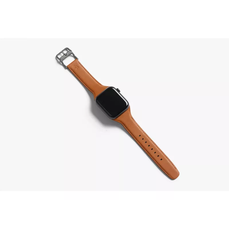 Bellroy Classic Leather Band für Apple Watch, Braun, 42mm, 44mm, 45mm, 46mm, 49mm