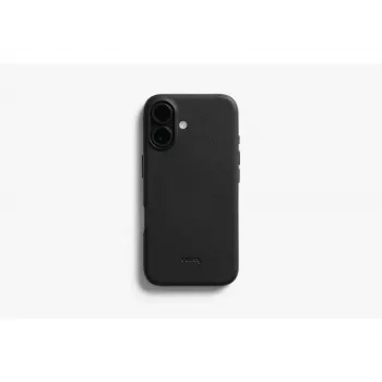 Bellroy Leather Case für iPhone 16, Schwarz