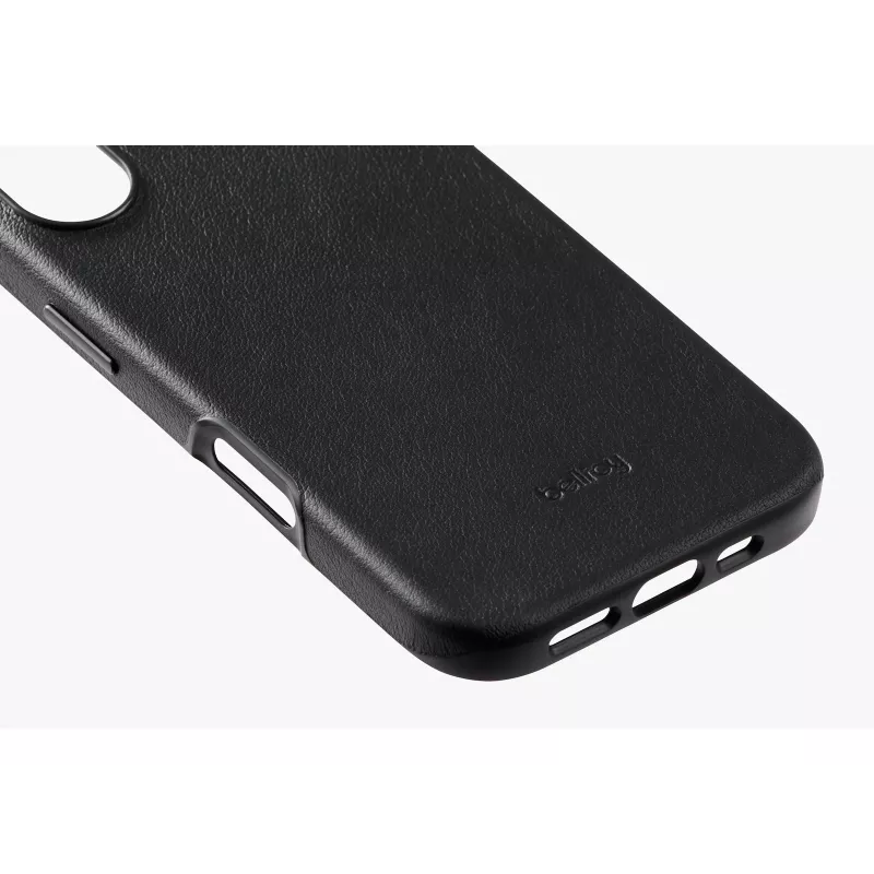 Bellroy Leather Case für iPhone 16, Schwarz