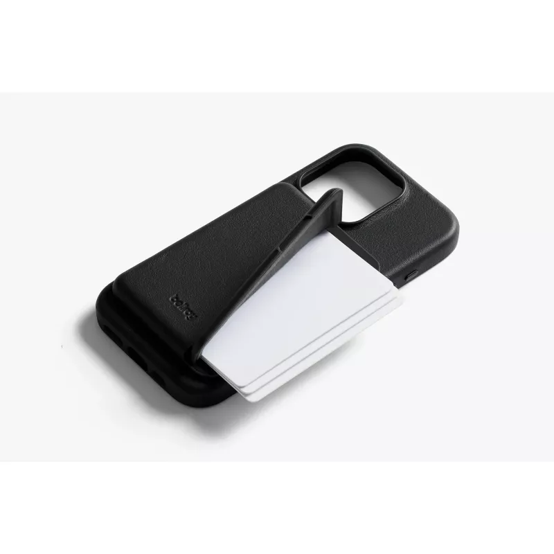 Bellroy Leather Case with Magnetic Wallet for iPhone 16 Pro, Black