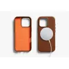 Bellroy Leather Case with Magnetic Wallet for iPhone 16 Pro, Brown