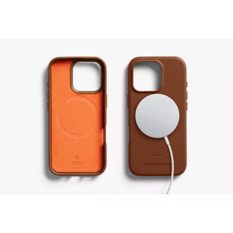 Bellroy Leather Case with Magnetic Wallet for iPhone 16 Pro, Brown