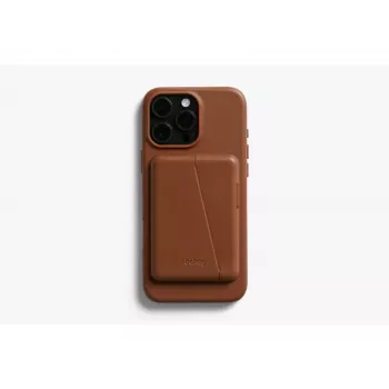 Bellroy Lederhülle mit Magnet-Wallet für iPhone 16 Pro Max, Braun