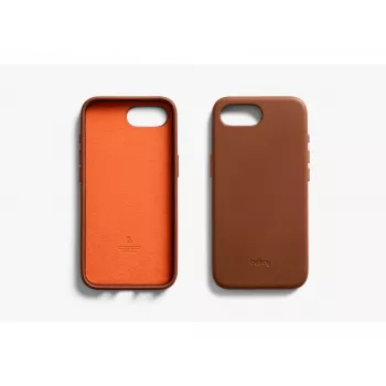 Bellroy Leather Case für iPhone 16e, Braun