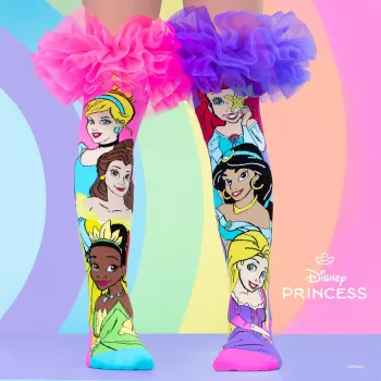 MADMIA Disney Princess 3D Kniestrümpfe für Mädchen - 1 Paar - Kinderschuhgröße US 10-3