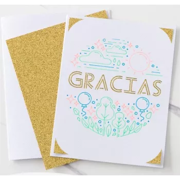 Cricut Glitter Gel Pens für Schneideplotter, Farben sortiert, Gel-Tinte - 0,8 mm, 12er-Pack