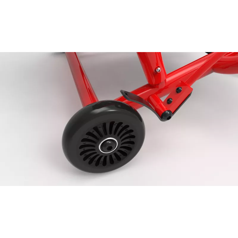 EzyRoller Classic Fußbetriebenes Go-Kart für Kinder 3-12 Jahre Rot