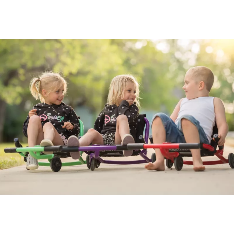 EzyRoller Classic Beinbetriebenes Go-Kart für Kinder 3-12 Jahre Lila