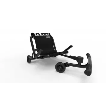 EzyRoller Classic Fußbetriebenes Go-Kart für Kinder 3-12 Jahre, Schwarz