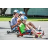 EzyRoller Classic Fußbetriebenes Go-Kart für Kinder 3-12 Jahre, Schwarz