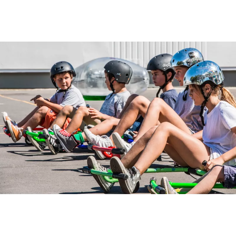 EzyRoller Classic Blue Ride-On Toy für Kinder von 3-12 Jahren
