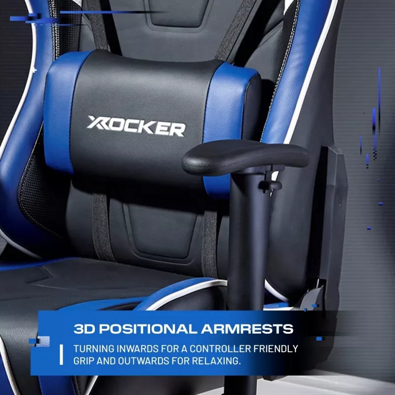 X Rocker Agility eSports Gaming Chair Blau/Schwarz