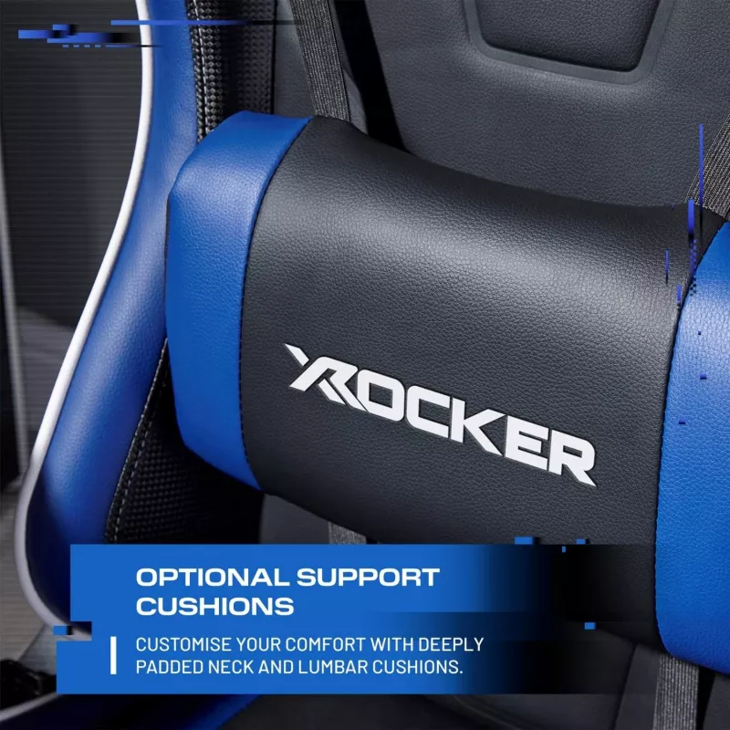 X Rocker Agility eSports Gaming Chair Blau/Schwarz