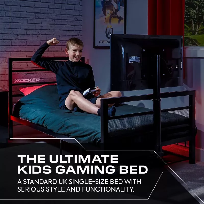 XROCKER Gaming Einzelbett Schwarz