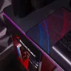 XROCKER Gaming Desk Grau-Rot