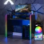 X Rocker 2023269 Gaming-Schreibtisch mit LED, Schwarz