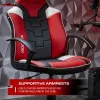 X Rocker Saturn 5120101 Gaming-Bürostuhl für Teenager, bis 100 kg, Schwarz/Rot