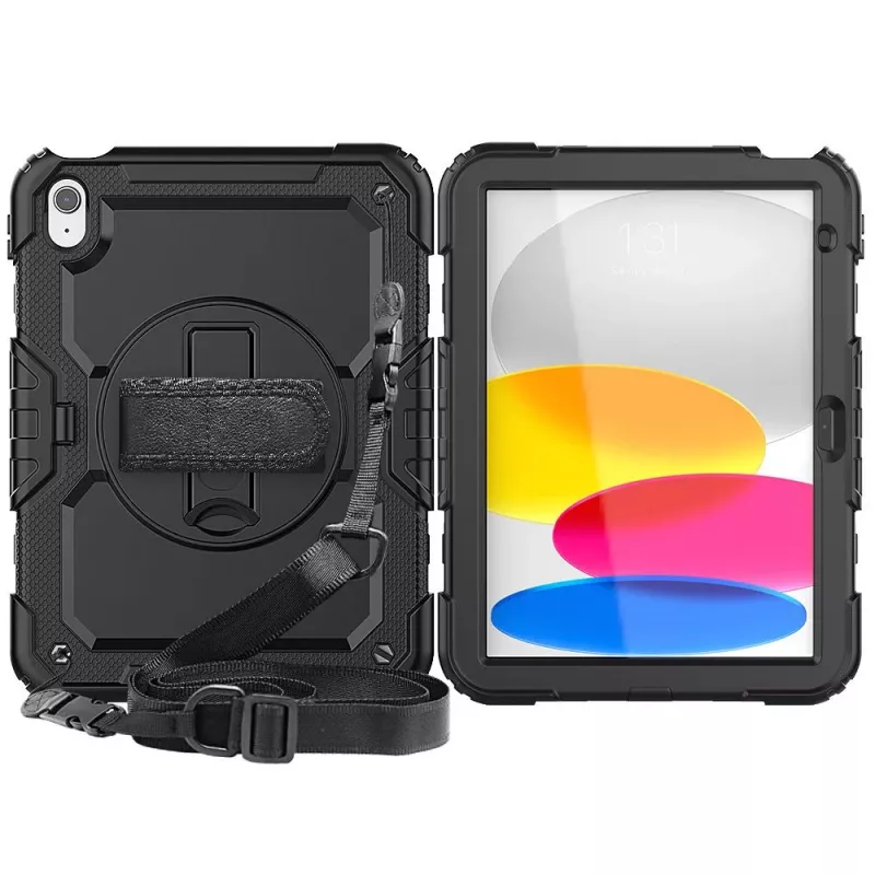 Tech-Protect Solid360 für iPad 10,9 10. Gen (2022) / iPad 11 11. Gen (2025) Schwarz