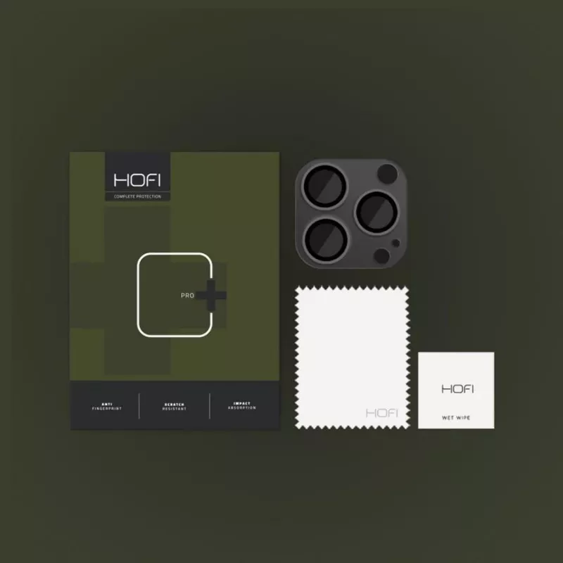 Hofi FullCam Pro+ Kamera-Linsenschutz für iPhone 14 Pro / 14 Pro Max - Schwarz