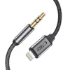 TECH-PROTECT UltraBoost Lightning to AUX Mini Jack 3.5mm Cable 100cm Black