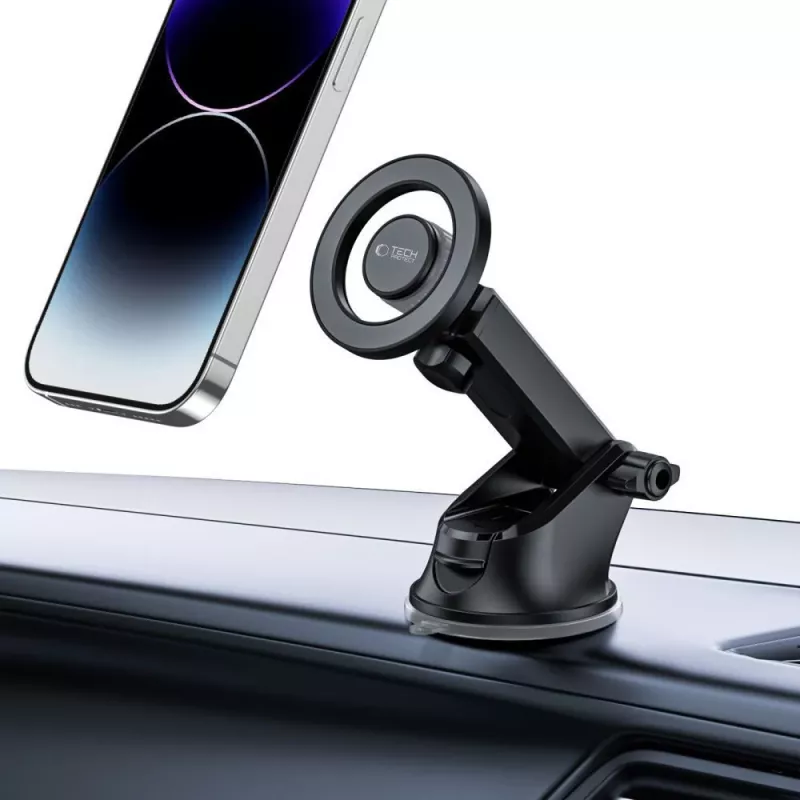 TECH-PROTECT N51 Magnetic MagSafe Dashboard & Vent Car Mount Black