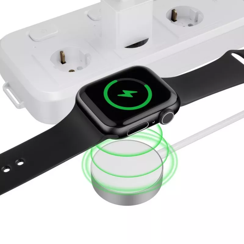 TECH-PROTECT ULTRABOOST Magnetic Charging Cable 120cm Apple Watch White