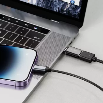 TECH-PROTECT ULTRABOOST Adapter Lightning auf USB OTG Schwarz