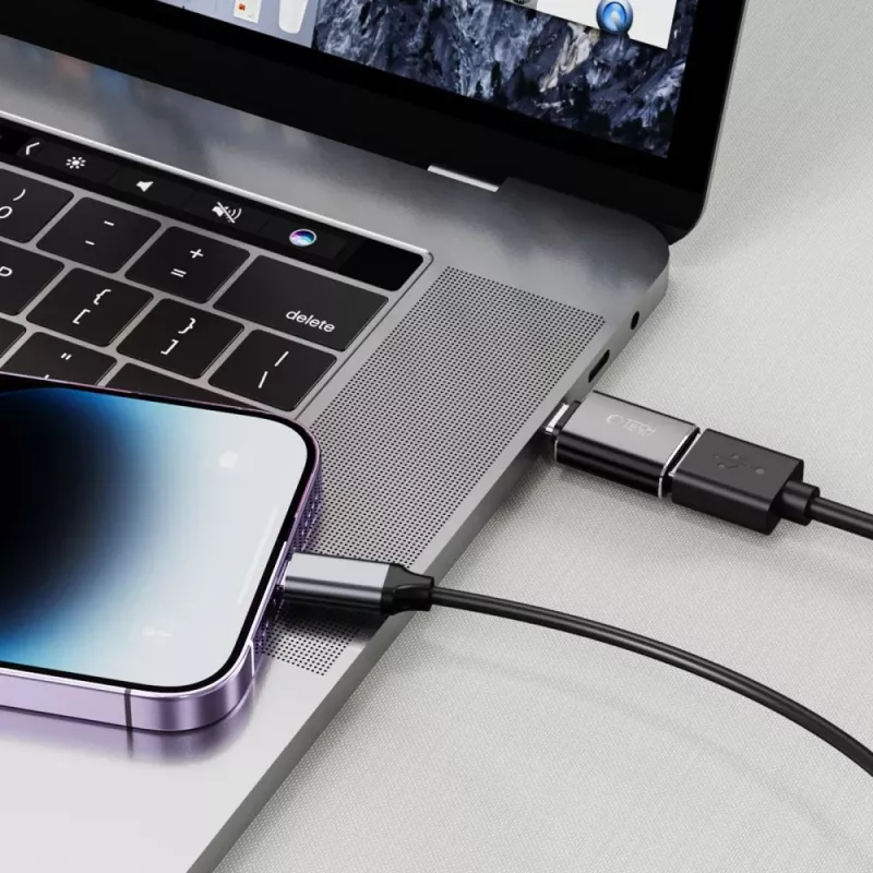 TECH-PROTECT ULTRABOOST Adapter Lightning auf USB OTG Schwarz