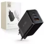 TECH-PROTECT C65W 3-Port Netzwerkladegerät PD 65W / QC3.0 Schwarz